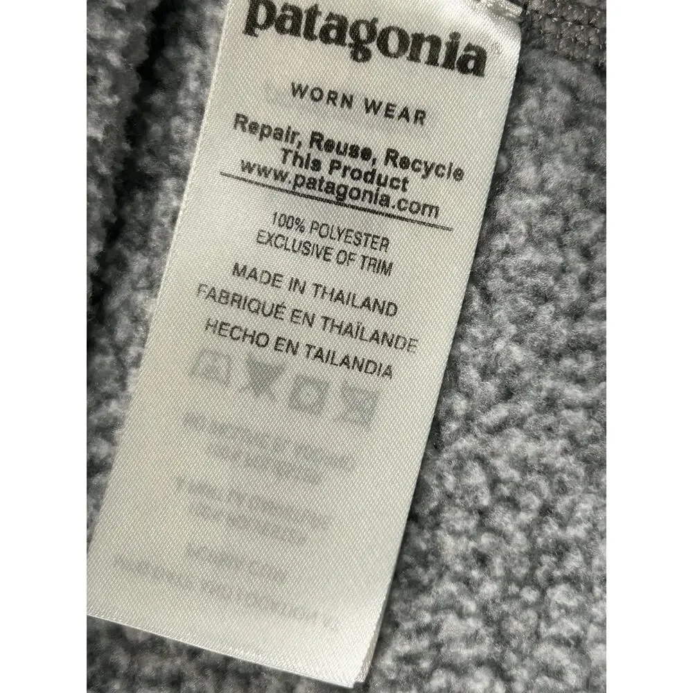 Patagonia Better Sweater 1/4 Zip Womens XXS Grey Fleece Pullover Casual Hiking